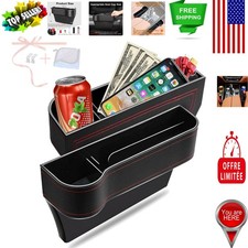 Elegant Car Seat Gap Filler  Organizer - 2 Pack with Finish