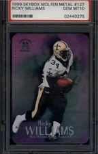 1999 SkyBox Molten Metal #127 Ricky Williams PSA 10 GEM MINT RC Rookie ID:289459