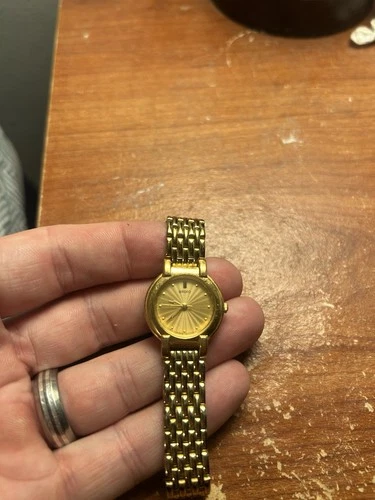 Seiko Watch Women’s Gold Tone Round V701-2111 R New Battery