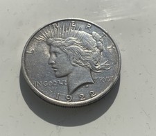 1922 D Peace Dollar Silver $1 US Dollar Coin Uncertified Ungraded