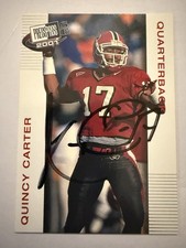 Quincy Carter 2001 Press Pass Auto Signed Rookie Card IP UGA Georgia Bulldogs. rookie card picture