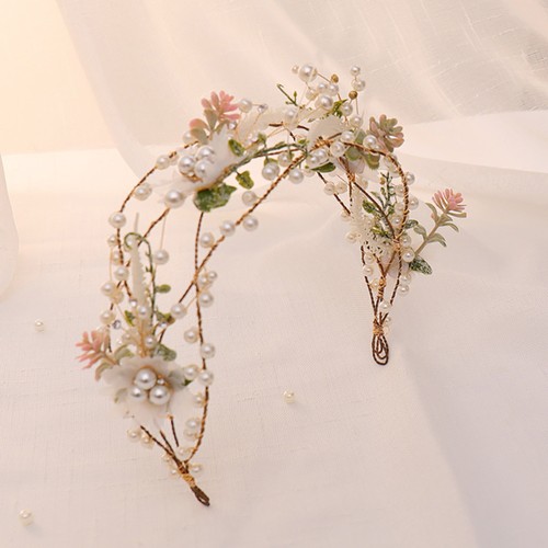 Accessori Capelli per Sposa Corona Fiore Miss Sposa Copricapo Matrimonio - Foto 7 di 12