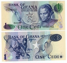 GHANA P-19c 1 Cedis 1976 UNC