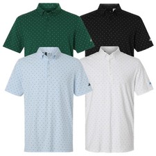ADIDAS Golf Mens Size S-2XL Ultimate365 Micro Print Polo Ultra-Soft Sports Shirt