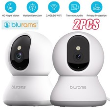 2PCS blurams Security Camera 5G Wifi Smart Indoor Pet Dog Cam 1080P Night Vision