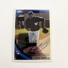 2010 Topps Chrome Rookie Autographs Ivan Nova New York Yankees #214 (1131)🔥🔥🔥