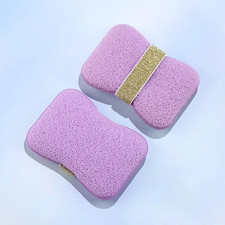 1/4PCS Sponge Soap Bag Bath Cleansing Foaming Net Pouch Body Exfoliating Scrubbe