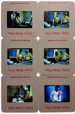 Color TV Screen Shots of a Topless Cooking Show?: 1980's 35mm Slides LOT x6