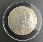 1921 Morgan Silver Dollar Circulated Very Good Features In Plastic Holder