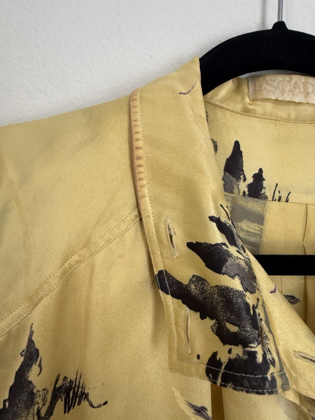 Vintage Women’s Silk Escada Landscape Blouse Size 40 Rare Find! image 7