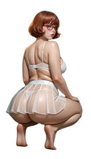 3140 Velma Sticker, Made In USA, Laminated, Waifu, Booty, Curvy, Thong
