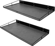 Heavy-Duty Wall Shelf, 2 Pack Garage Shelf, 23.5" X 12" Large Wall Mounted Shelv