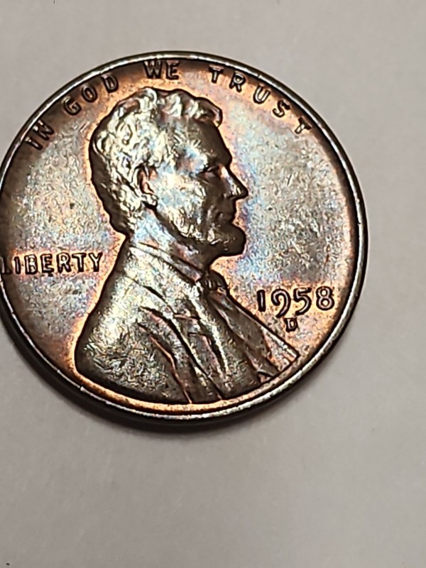 1958 Lincoln Wheat Cent  D AU Uncirculated