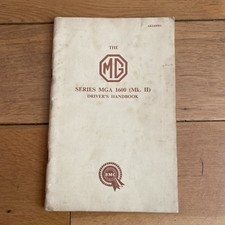 MG MGA 1600 MkII Original Factory Instruction Manual Owners Drivers Handbook VGC