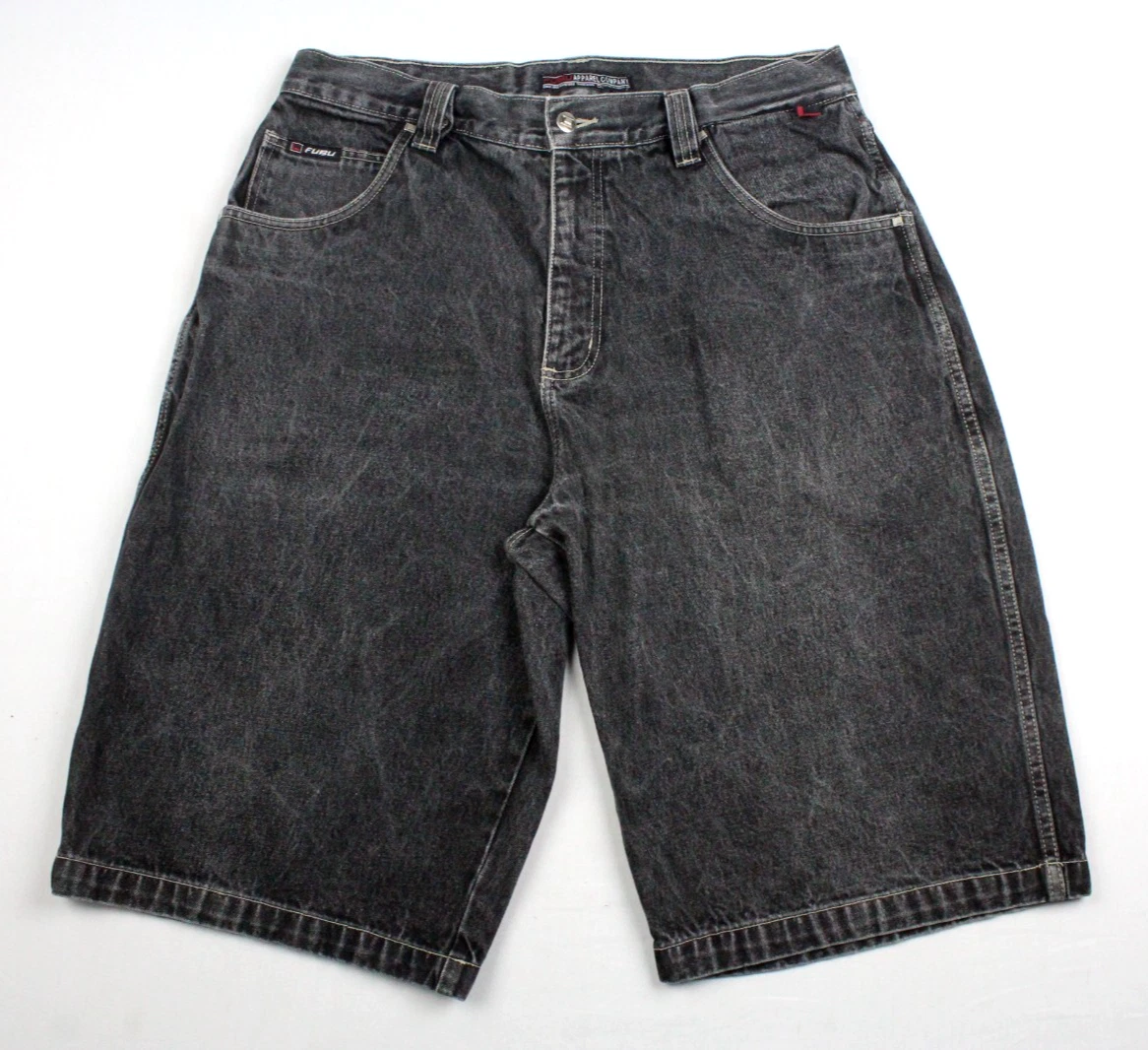 FUBU　ペインターショーツ　ブラックデニム　90s　Y2K FUBU Black Shorts for Men for sale | eBay