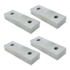 4 Pack For 6" Vises 6"  2"  1" Reversible Aluminum Soft Jaws Vise Jaws