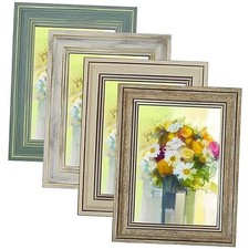 Picture Frame Set of 4, Rustic Farmhouse Picture Frames for 5x7 Mix Color