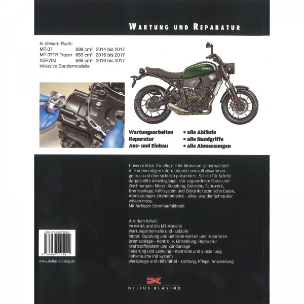 Thumbnail - Yamaha Mt-07 Trancer Xsr700 Das Schrauberbuch - Wartungs- Und