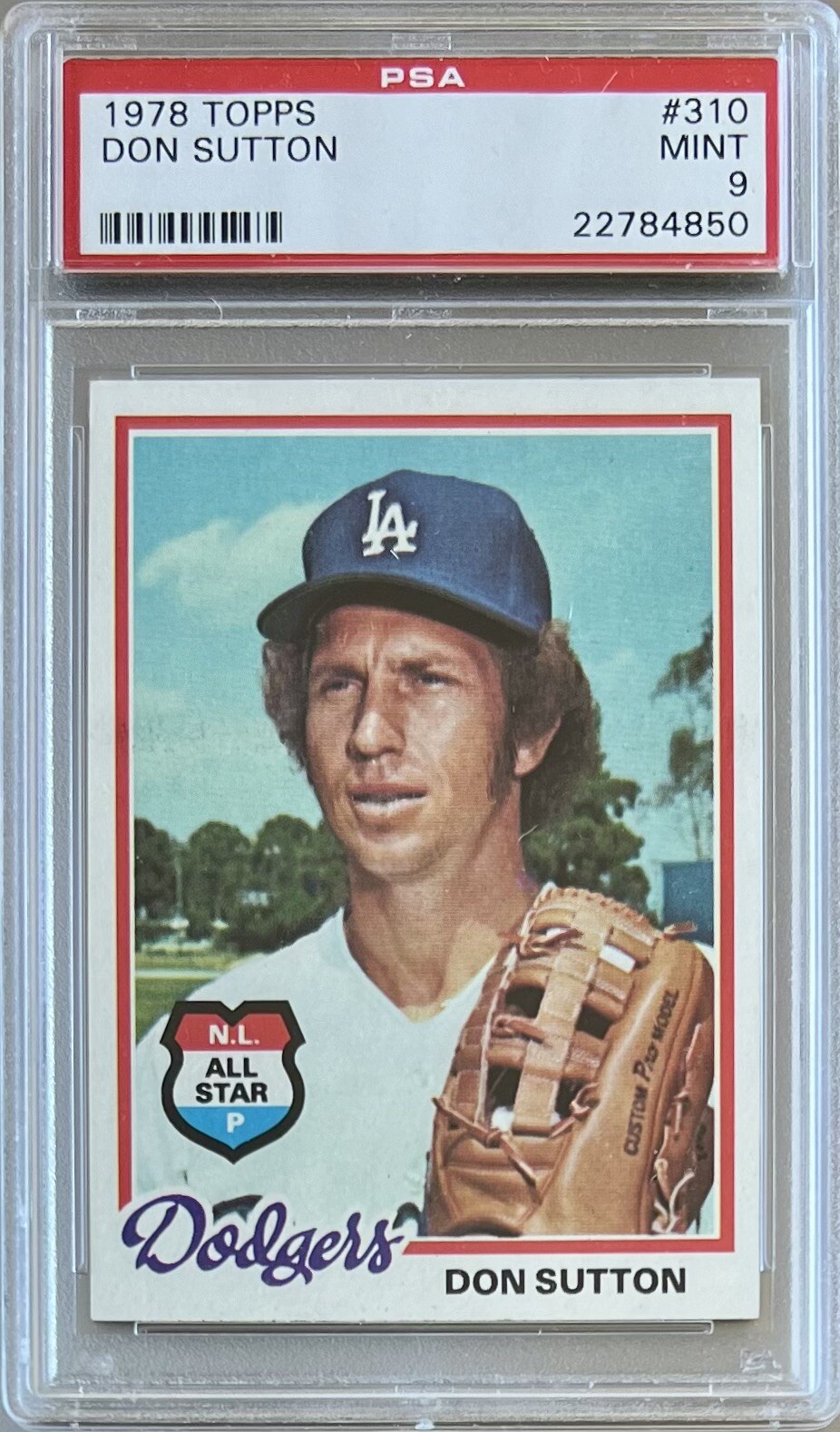 1978 TOPPS #310 DON SUTTON HOF PSA 9 MINT DODGERS