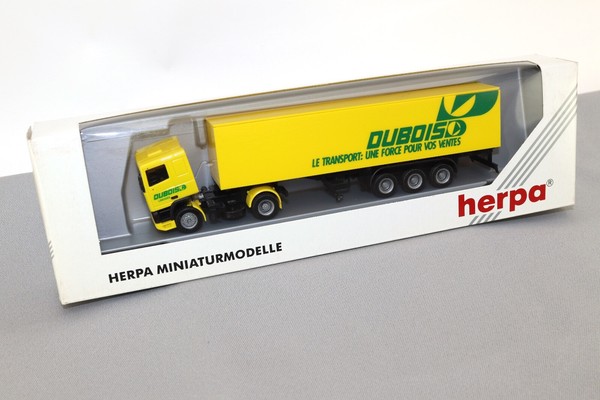 Herpa Modell Lkw Daf 95 Sattelzug Dubois Limoges 142120 1:87 H0 Ovp Nos Neu-image