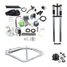 Gas Frame 3.4L Felt Faker Frame, New PK80 Engine Kits, 26" Non Suspension Fork