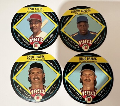 1993 King-B  Sixth Annual Collectors Edition - Lot of 4 - Ozzie, Gooden, Drabek