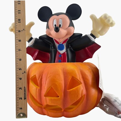 Vintage Disney Mickey Mouse Light Up Jack O Lantern