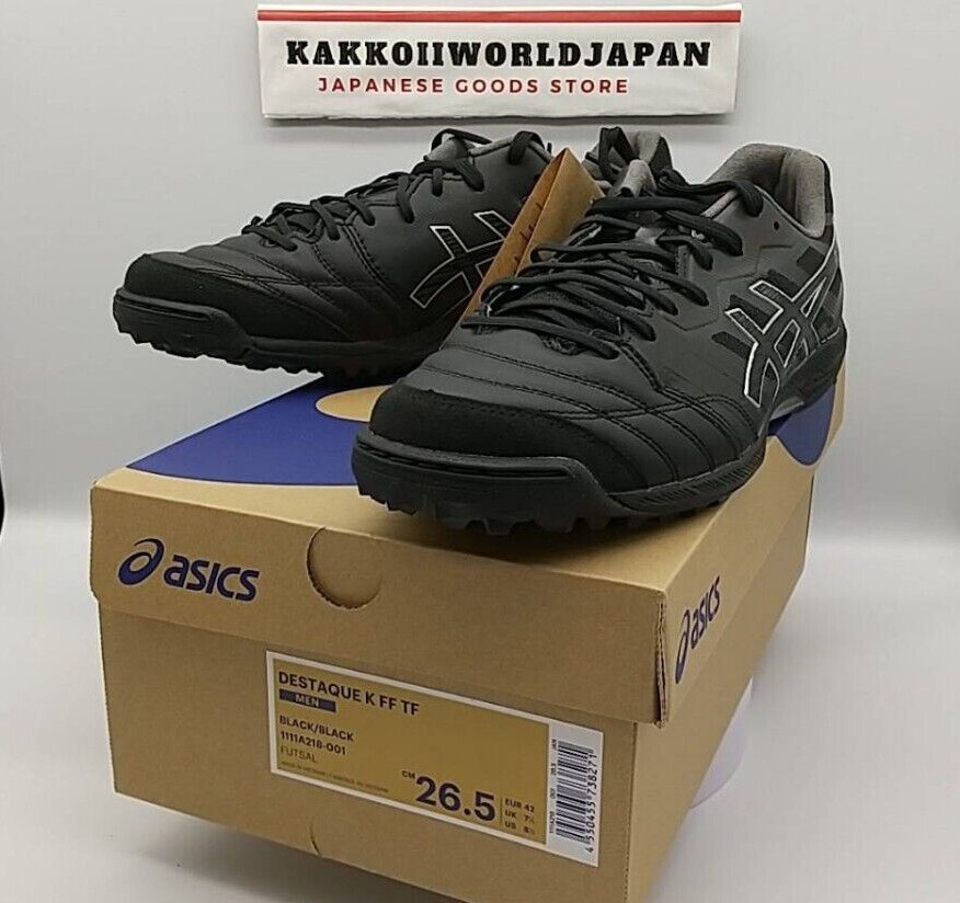 ASICS Men's Futsal Shoes DESTAQUE K FF TF Black/Black ASICS Men's Futsal Shoes DESTAQUE K FF TF Black/Black