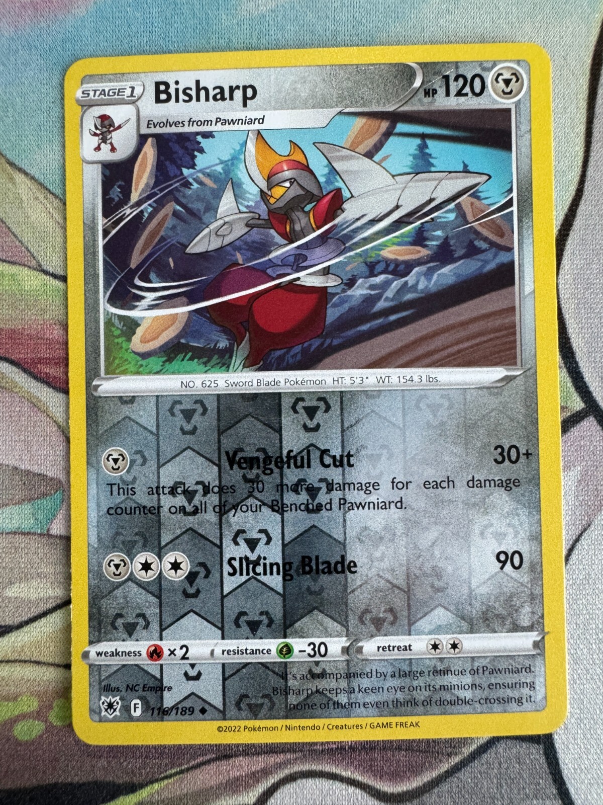 Bisharp Reverse Holo English Pokemon TCG BKBU794