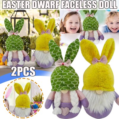 Easter Gnome Bunny Rabbit Gonk Tomte Dwarf Plush Doll Toy Ornaments kids Gift