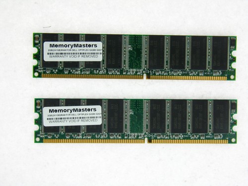 Memoria DDR PC3200 2GB Per Dell Optiplex GX260 GX270 SX270 2x1GB Mod Mem TESTATA - 第 1/1 張圖片