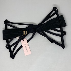 Agent Provocateur Briella Black Sand Waspie AP4 Large NWT