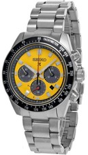 SEIKO Prospex Speedtimer CHRONO 41.4MM Yellow Dial Men's Watch SSC929