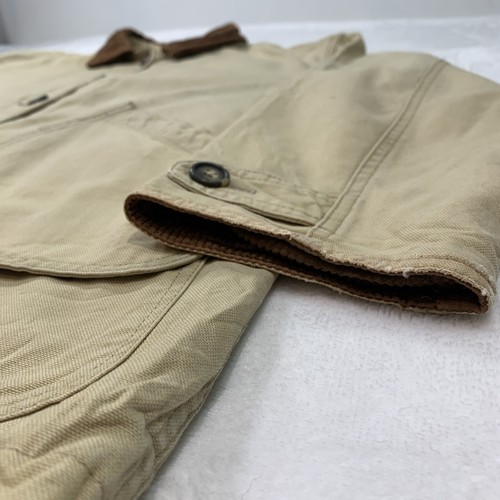 LANDS END Women’s Barn Coat L Petite Chore Jacket Hunting Flannel Lined Vintage - Picture 3 of 12