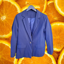 Navy Blazer with Gold Buttons and Real Pockets Size Medium