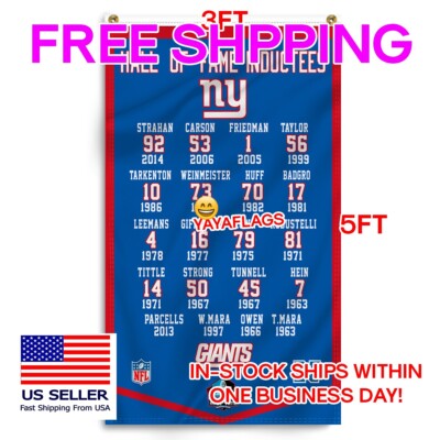 New York Giants 3x5 ft flag Hall of fame Champions Ideal NFL Gift Banner