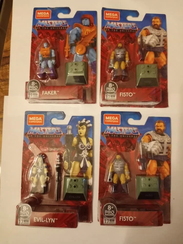 MEGA CONSTRUX Masters of the Universe -FAKER, EVIL-LYN, 2 x FISTO