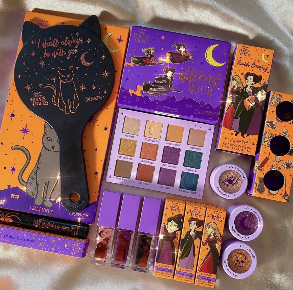 Colourpop x Hocus Pocus Coven Crew Collection In Hand *No Candle