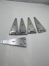 Qty 5 National Hardware Stanley Strap Hinge 8" N128-157 Zinc Plated Steel
