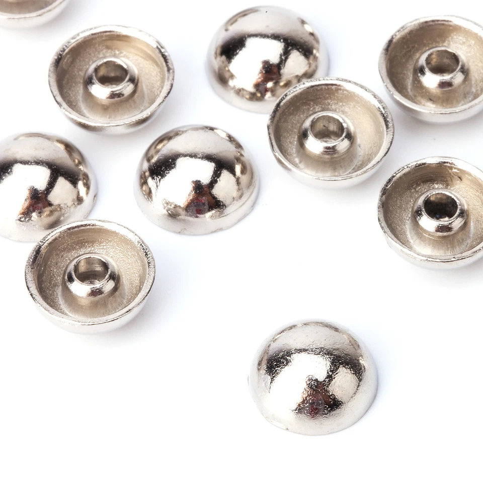 Round Mushroom Dome Studs DIY for Leather Craft Handbags Jacket Coats 6-10mm - Image 4 of 4