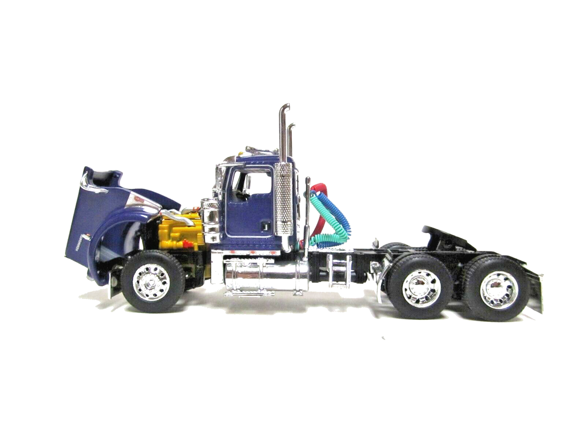 ミニカー DCP 1/64 Fleenor Brothers KW ICON 900 DCP / FIRST GEAR 1/64 SCALE W-900 KENWORTH DAY CAB, PURPLE, YELLOW