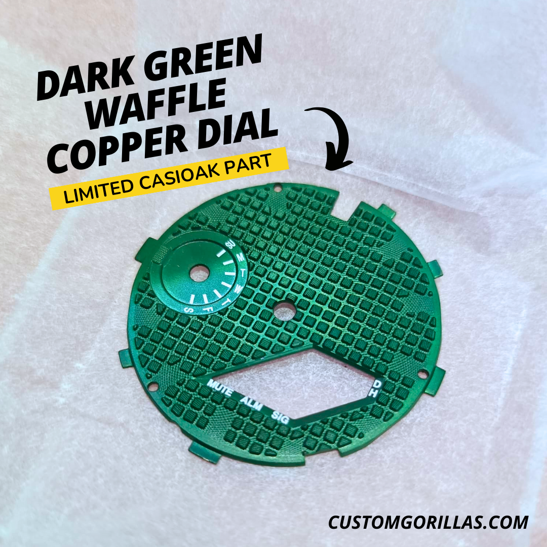G-SHOCK GA 2100 Custom Made Dark Green Waffle Copper Dial Part | eBay