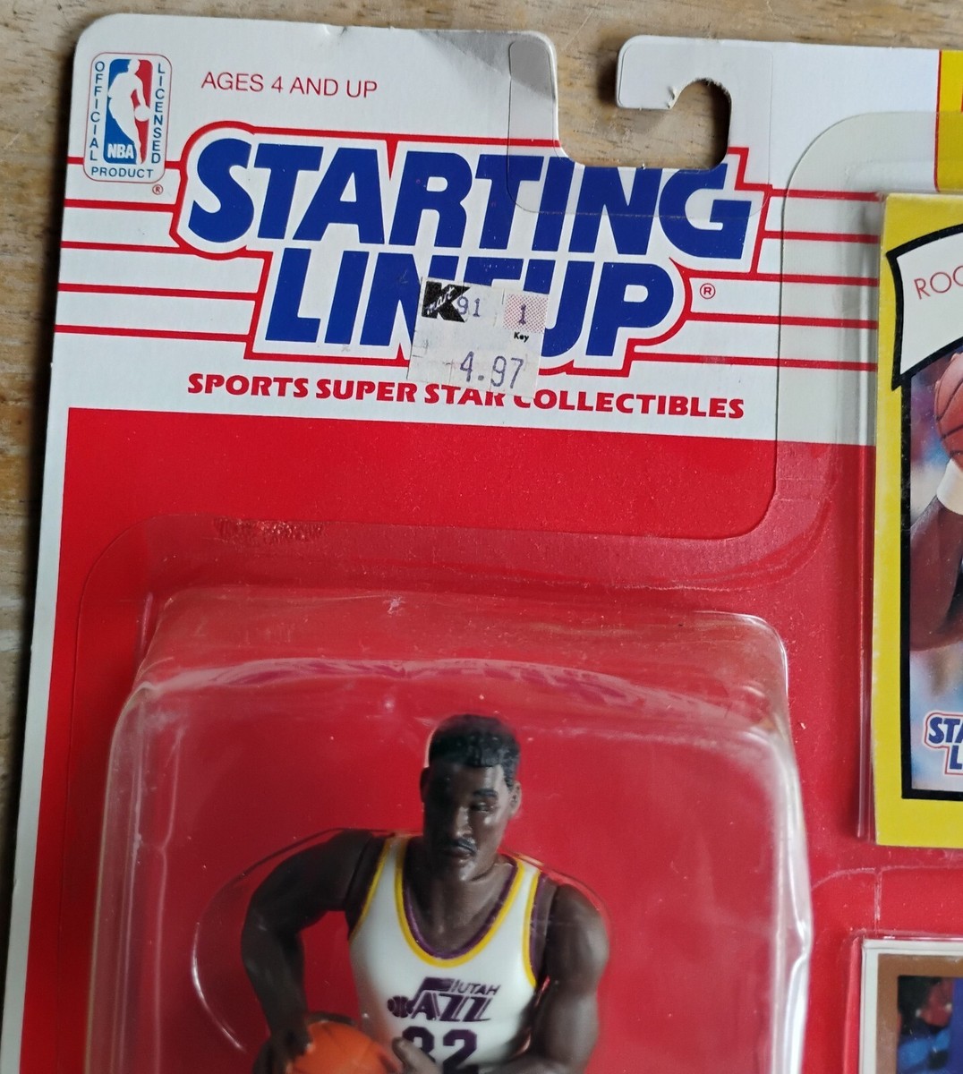 Kenner 1991〜1990 シリーズ　フィギュア　NBA　2体セット　5 Kenner Starting Lineup Karl Malone 1990 Utah Jazz NBA Figure