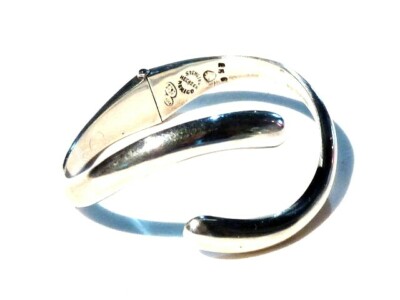 Silberschmuck 950 Armband Manschette signiert HECHOEN Mexico Armreif