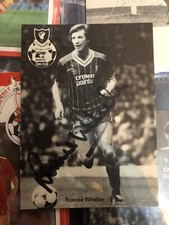 Liverpool Ronnie Whelan Signed Photograph Crown Paints Fan club Genuine Auto