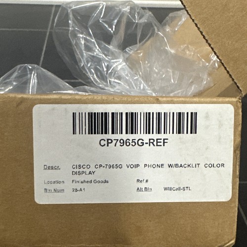 Cisco Phone CP-7965G VOIP With Backlit Color Display Base Handset Gray New - Bild 7 von 7