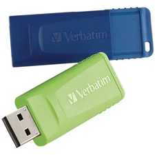 Verbatim Americas Llc 98713 Store 'N' Go Usb Flash Drive 16Gb Blue Green 2Pk