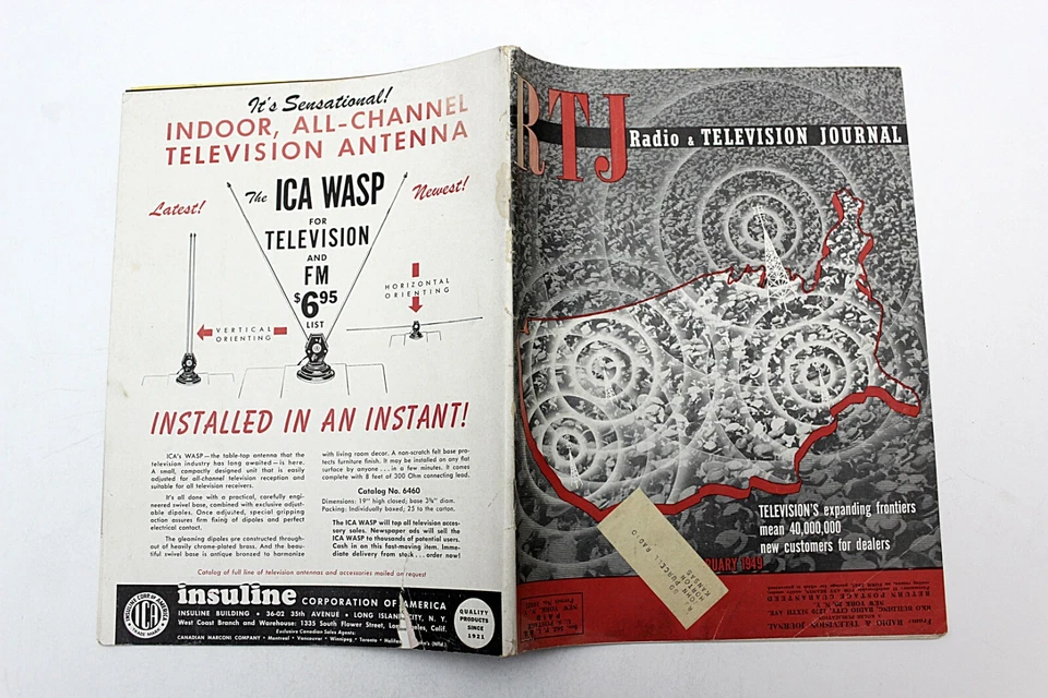 Radio & Appliance Journal Magazine February 1949 Electronics Ads TVs Radios + - Image 3 of 4