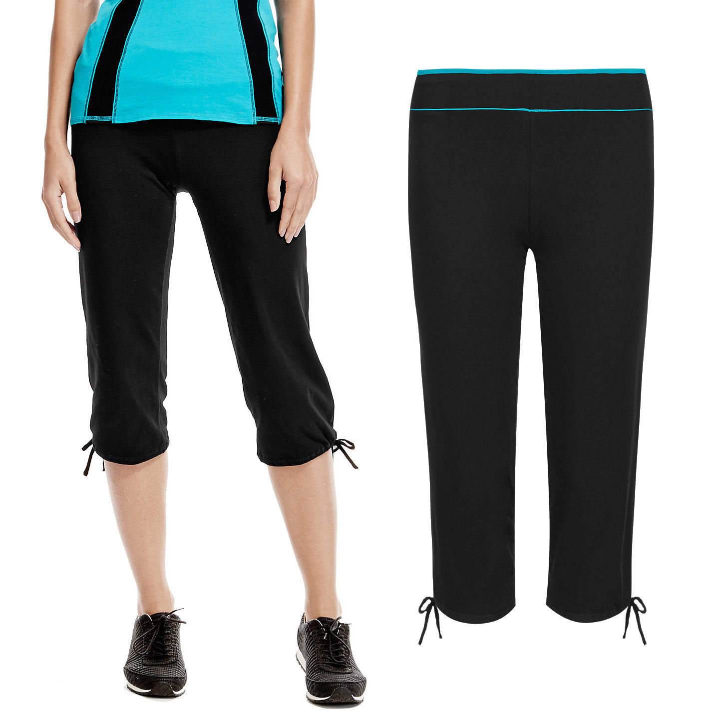 EX MARKS \u0026 SPENCER CROPPED GYM PANTS 