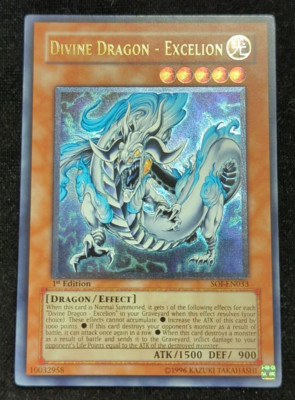 Divine Dragon - Excelion  Ultimate rare 1st Edition	SOI-EN033  Yugioh